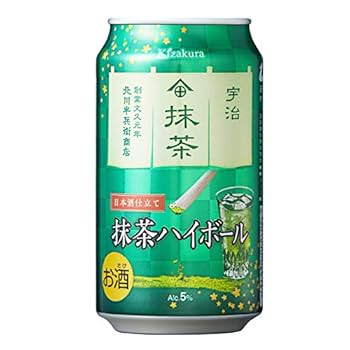 Amazon.co.jp: 黄桜 缶チューハイ 抹茶ハイボール 350ml缶 1